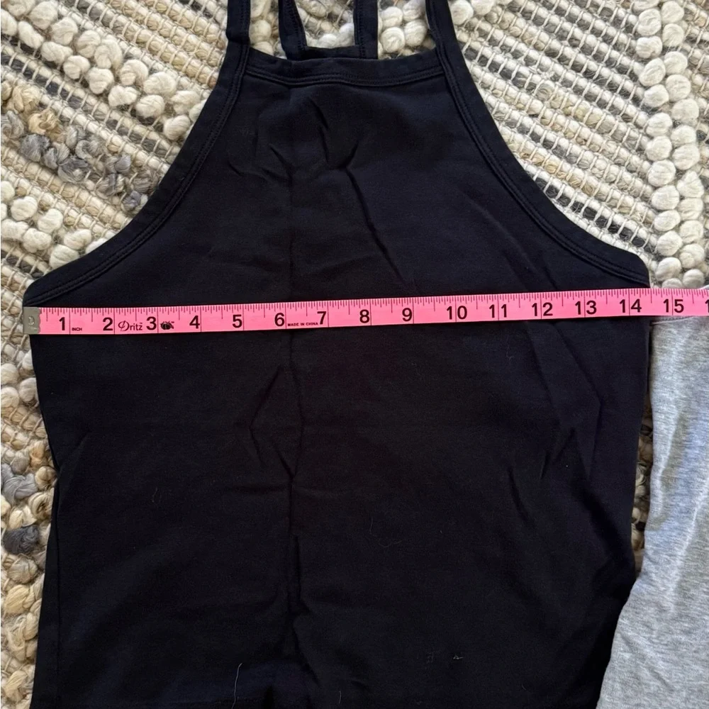 Fabletics Bundle Black & Gray High-Neck Tank Tops - Picture 4 of 9